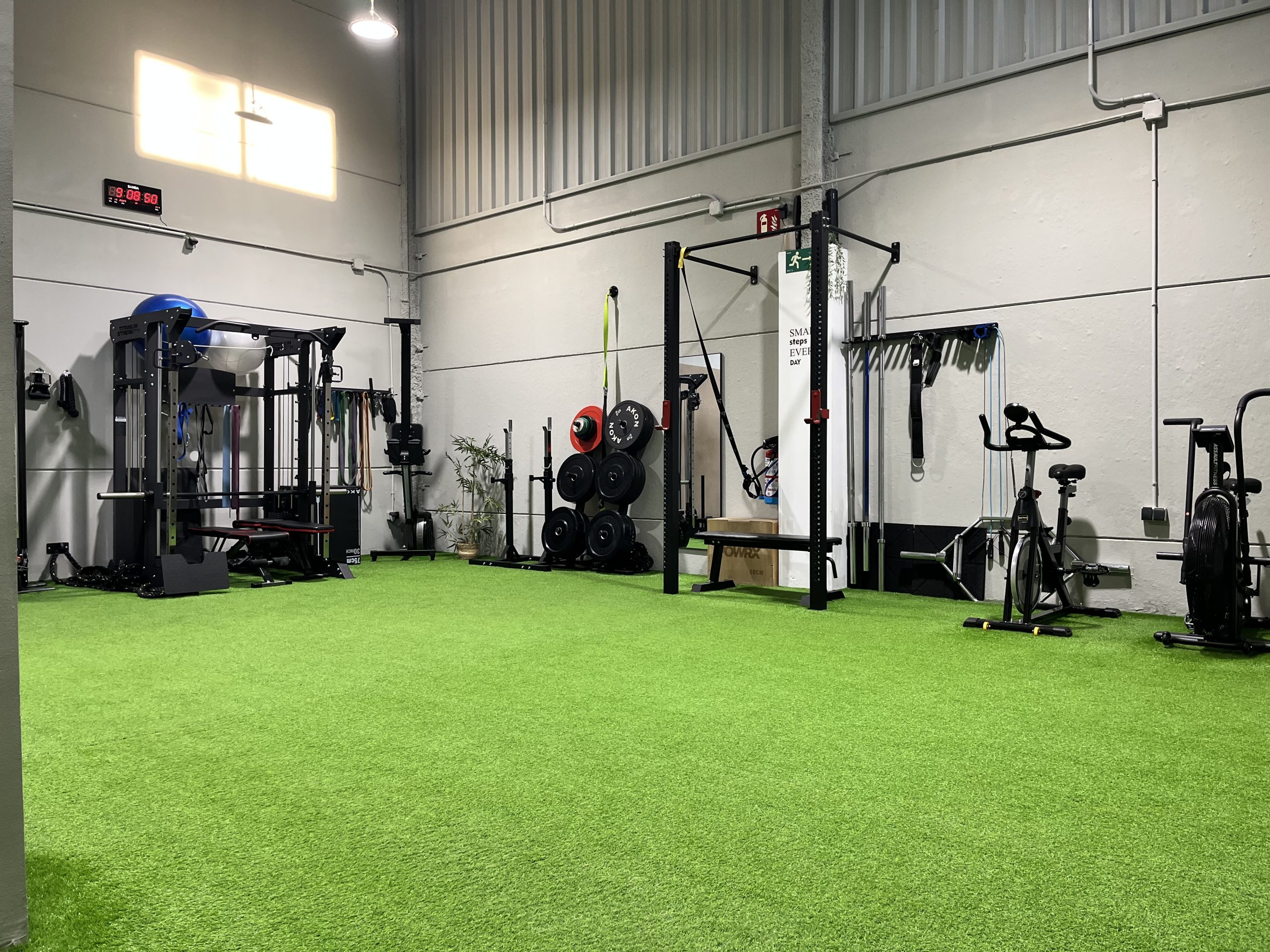 Fotografia de la zona de entrenamiento del centro