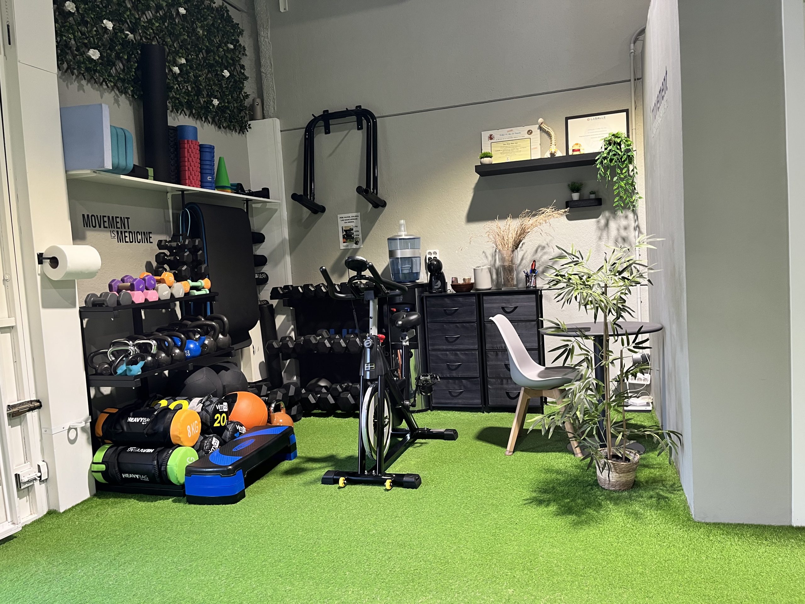 Fotografía de la zona de entrenamiento del centro.